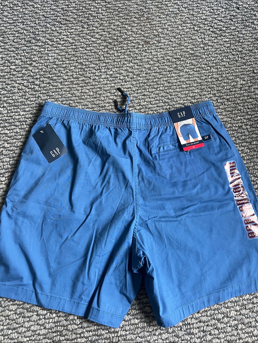 GAP Men’s Blue Elastic pull on shorts sz xl